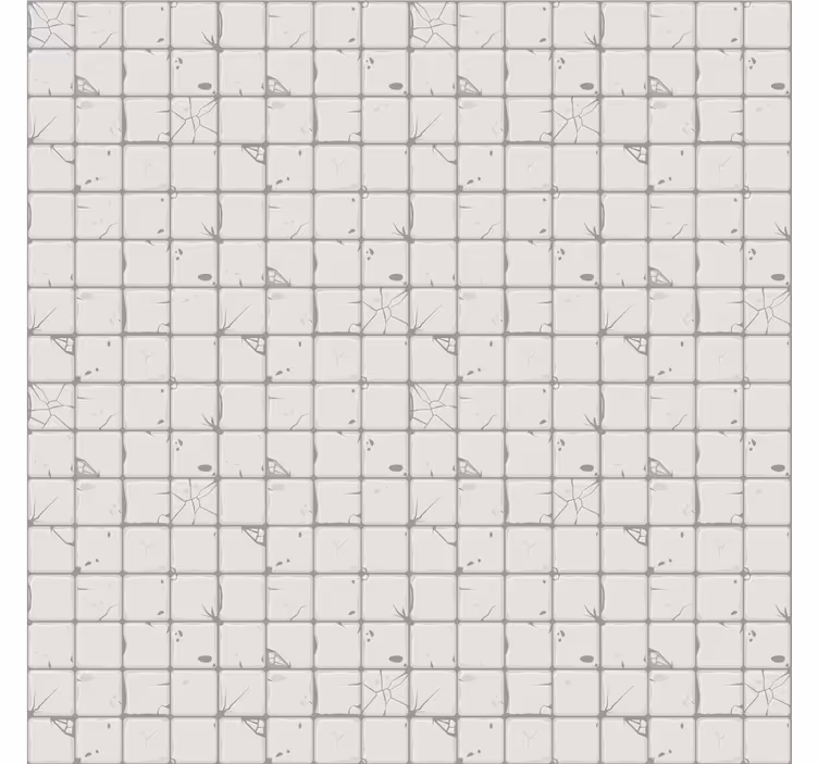 Papier peint carrelage carreaux gris clair vieillissants - TenStickers