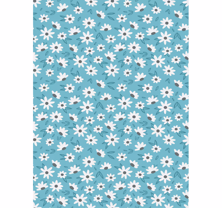 Papier peint couloir fleurs "granny chic" - TenStickers
