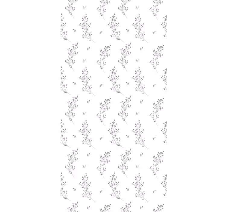 Papier peint couloir motif fleurs délicates - TenStickers