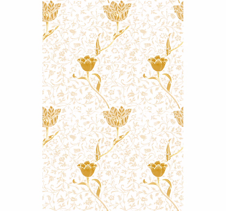 Papier peint couloir motif élégant doré - TenStickers