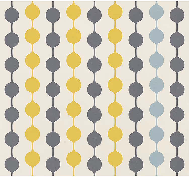Papier peint scandinave cercles colorés suspendus - TenStickers
