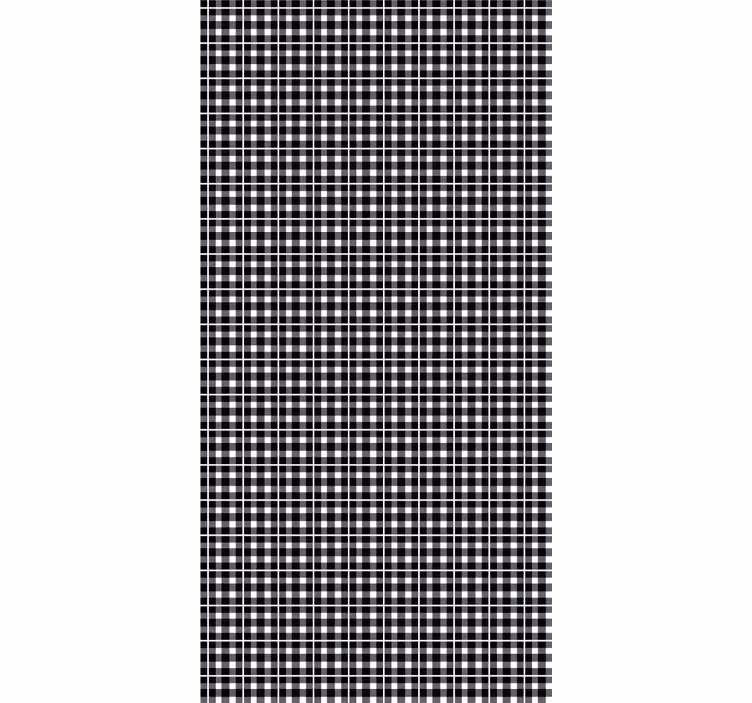 Papier peint motif carreaux classiques - TenStickers