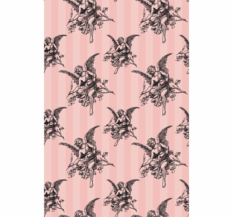 Papier peint classique motif toile de jouy - TenStickers