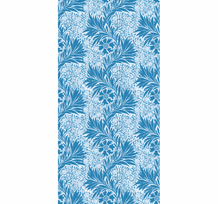 Papier peint classique style victorien bleu - TenStickers