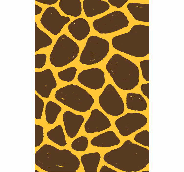 Papier peint salon motif girafe - TenStickers
