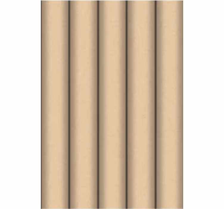 Papier peint salon motif tube brun minimaliste - TenStickers