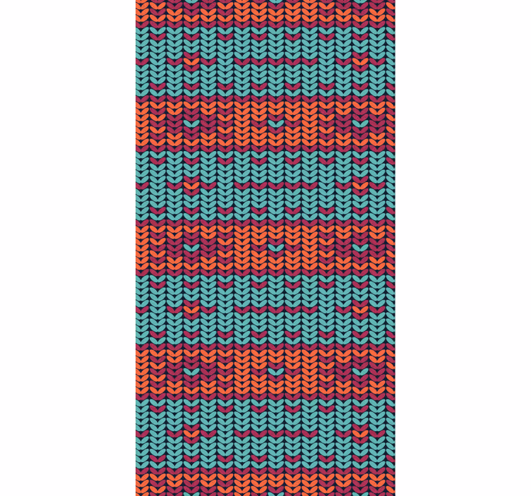Papier peint salon rayures multicolores imitation fibres naturell - TenStickers