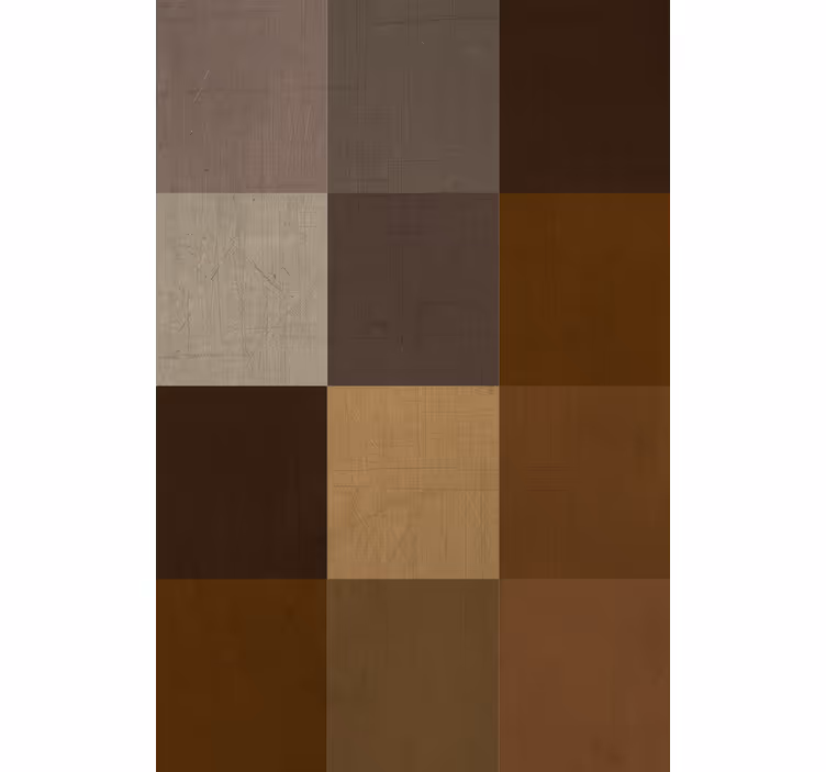 Papier peint salon motif patchwork - TenStickers