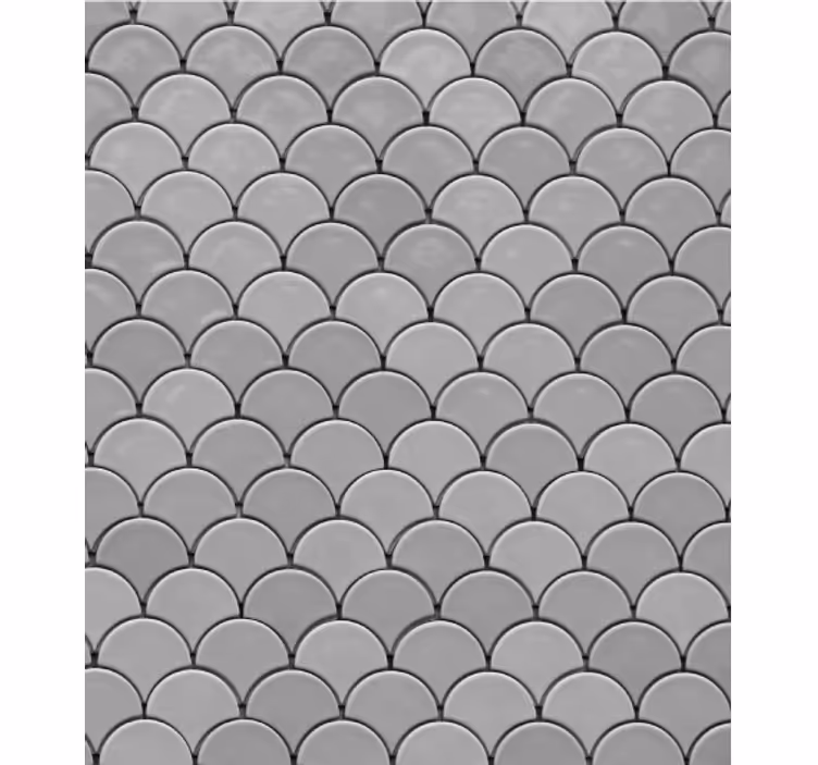 Papier peint salon motif festonné - TenStickers