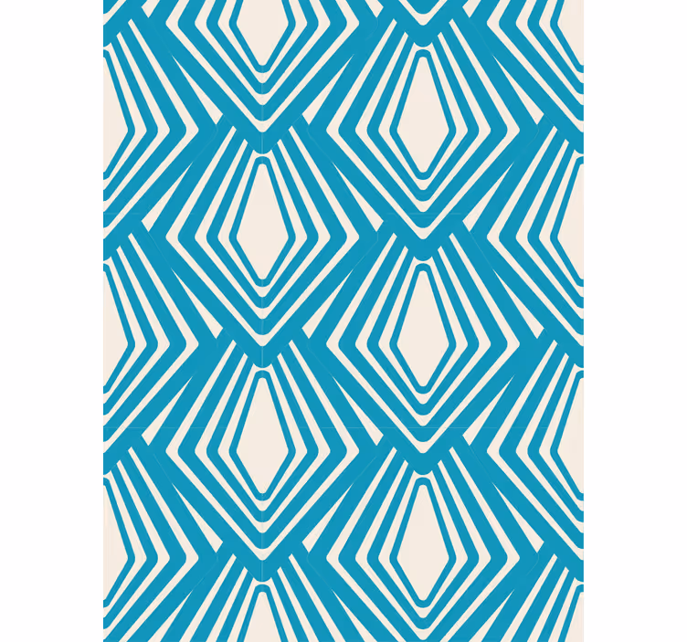Papier peint géométrique motif losanges - TenStickers