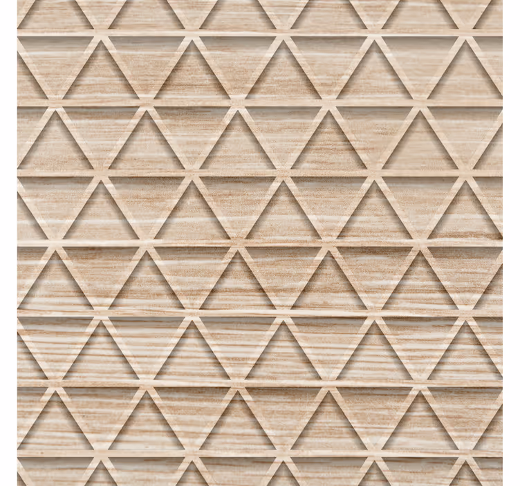 Papier peint géométrique motifs triangles en relief - TenStickers