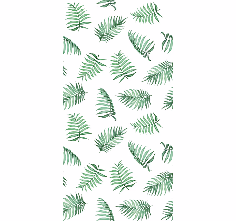Papier peint arbre feuilles de palmier vertes - TenStickers