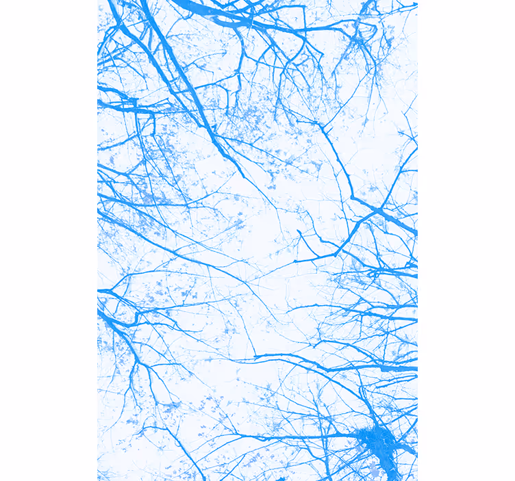 Papier peint arbre bleu - TenStickers
