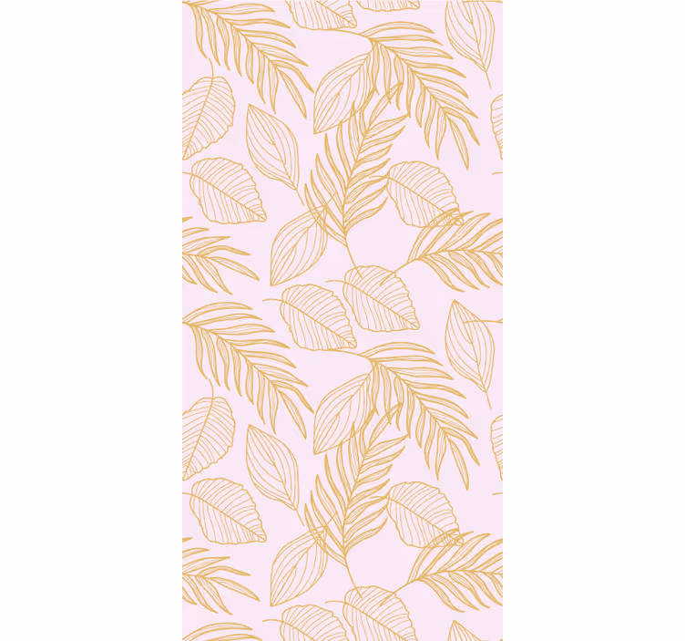Papier peint salon motif feuilles élégant - TenStickers