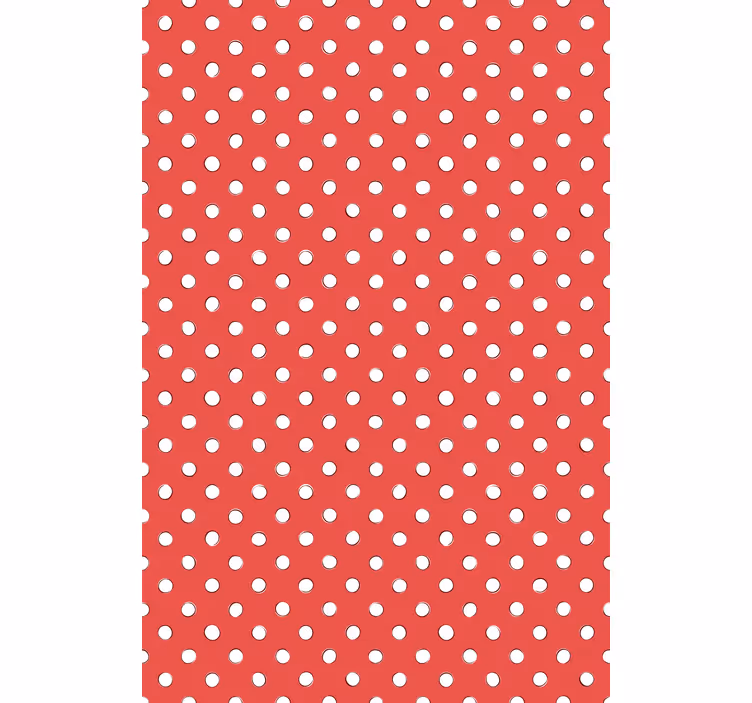 Papier peint cuisine pois rouges - TenStickers