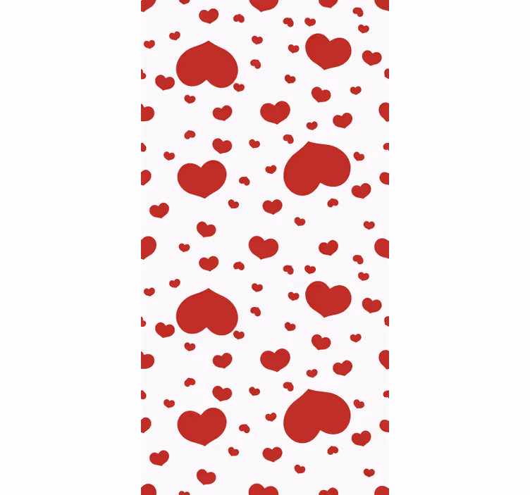 Papier peint moderne cœurs petits et grands - TenStickers