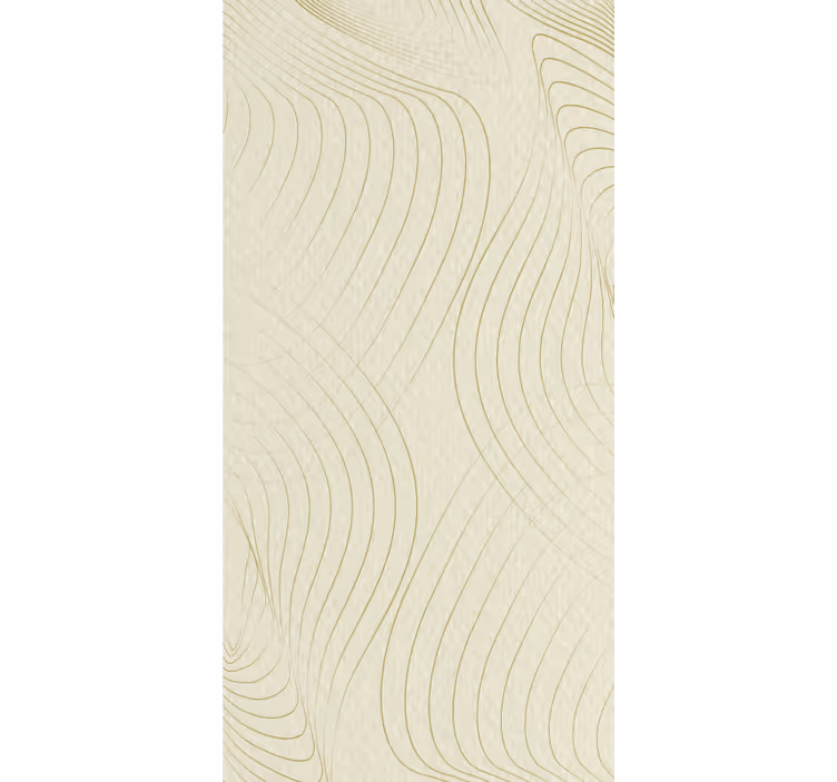 Papier peint moderne courbes japandi - TenStickers