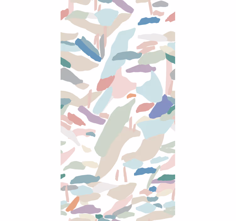 Papier peint moderne aux formes floues et douces - TenStickers