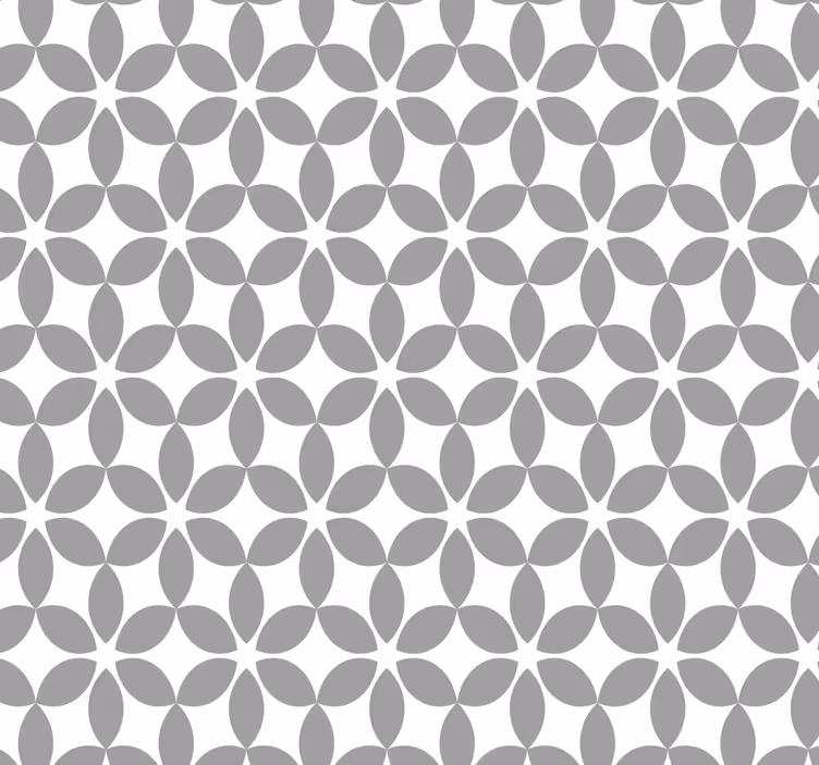 Papier peint salle de bain motif gris et blanc - TenStickers