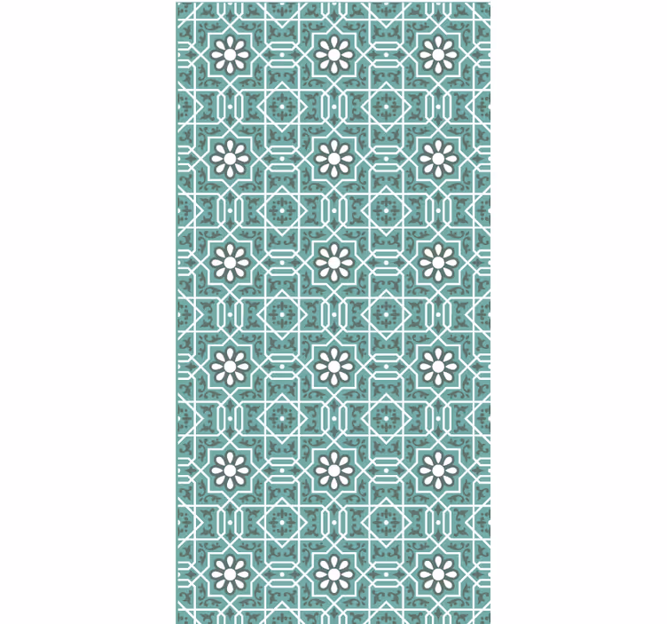 Papier peint cuisine tapis vinyle long à motif - TenStickers