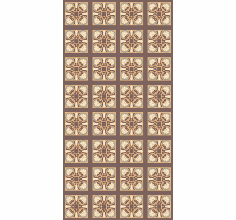 Papier peint cuisine motif carreaux de céramique - TenStickers