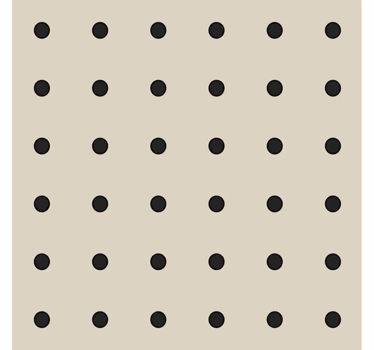 Papier peint cuisine motif pois beige - TenStickers