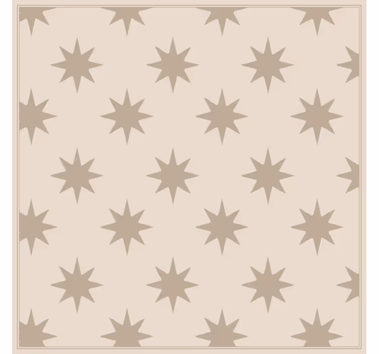 Papier peint cuisine motif beige étoilé - TenStickers