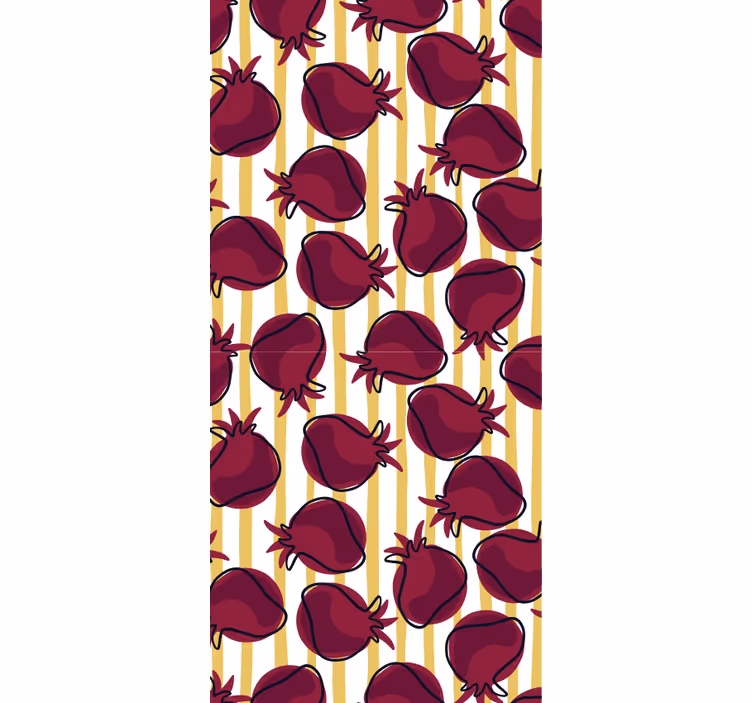 Papier peint cuisine motif grenade - TenStickers