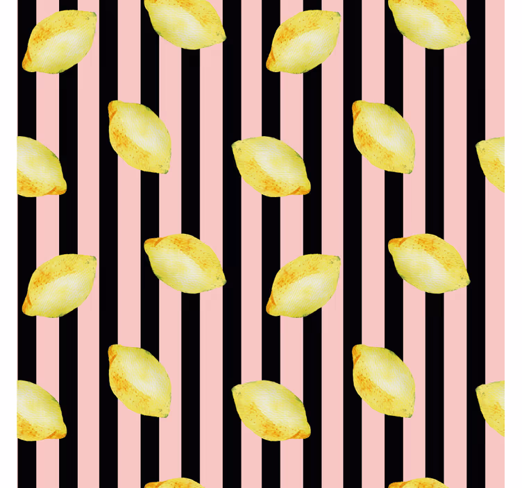 Papier peint cuisine motif citron dynamique - TenStickers