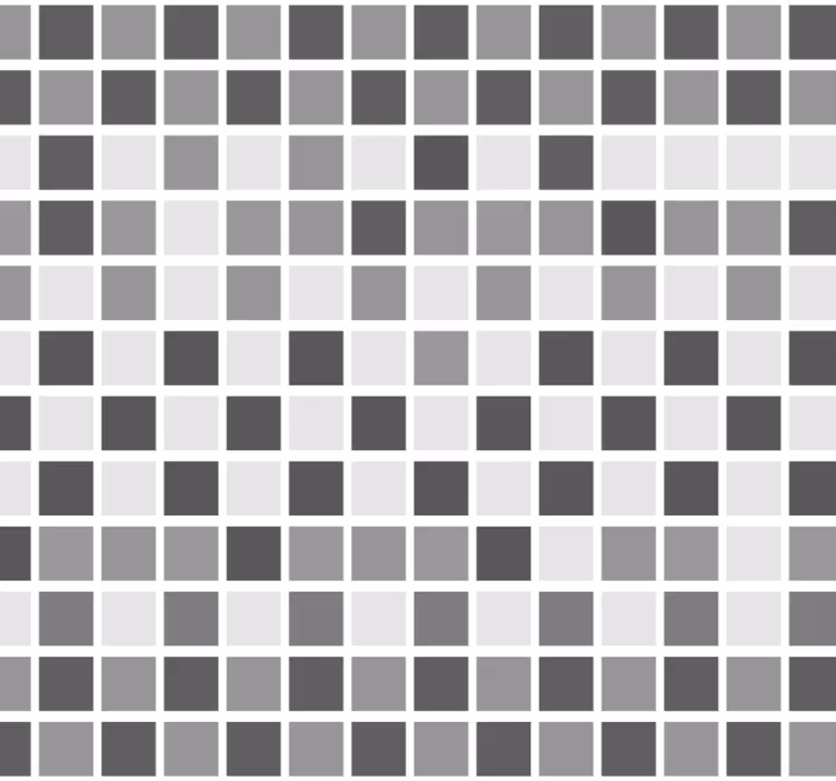 Papier peint salle de bain nuances de gris - TenStickers