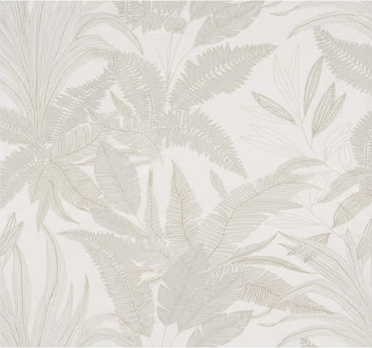 Papier peint chambre adulte botanique beige - TenStickers