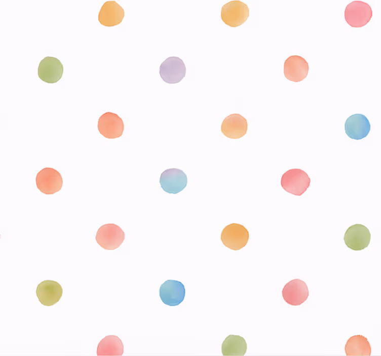 Papier peint chambre adulte pois aquarelle - TenStickers