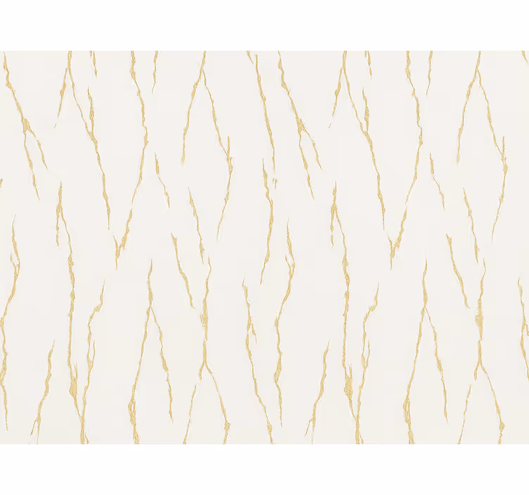 Papier peint chambre adulte marbre blanc et or - TenStickers
