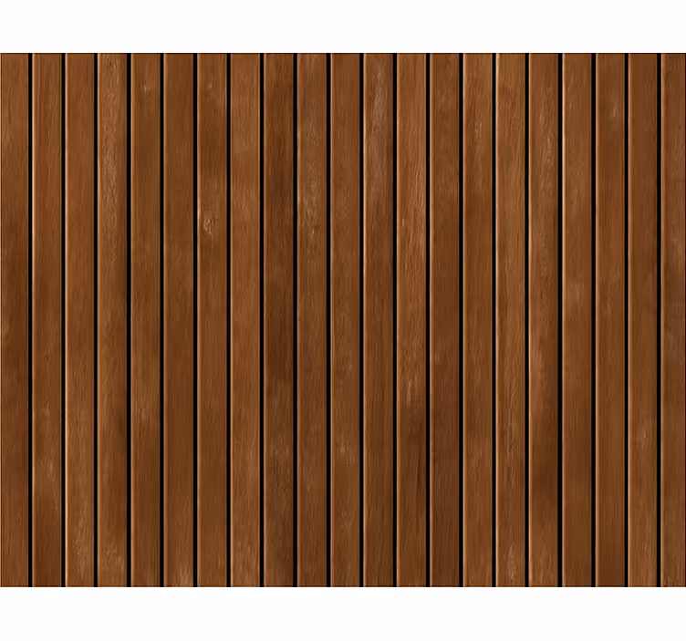 Papier peint salon lattes en bois vertical marron foncé - TenStickers
