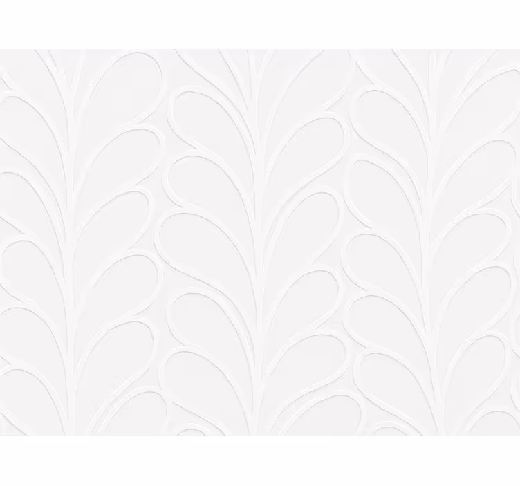 Papier peint salon texture feuille blanche 3d - TenStickers