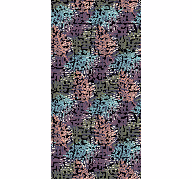 Papier peint fleurs flore éclatante et colorée - TenStickers