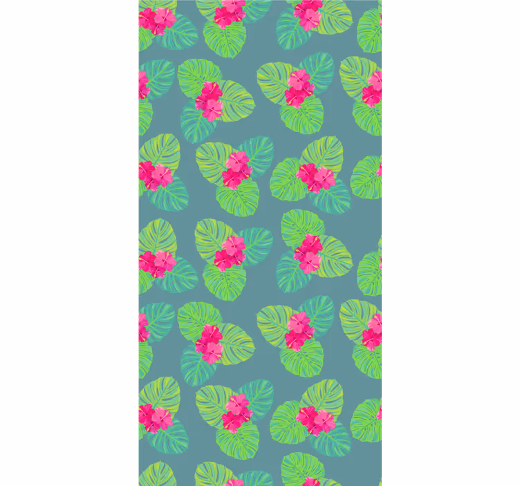 Papier peint fleurs design de fleurs de magnolia sur l'eau - TenStickers