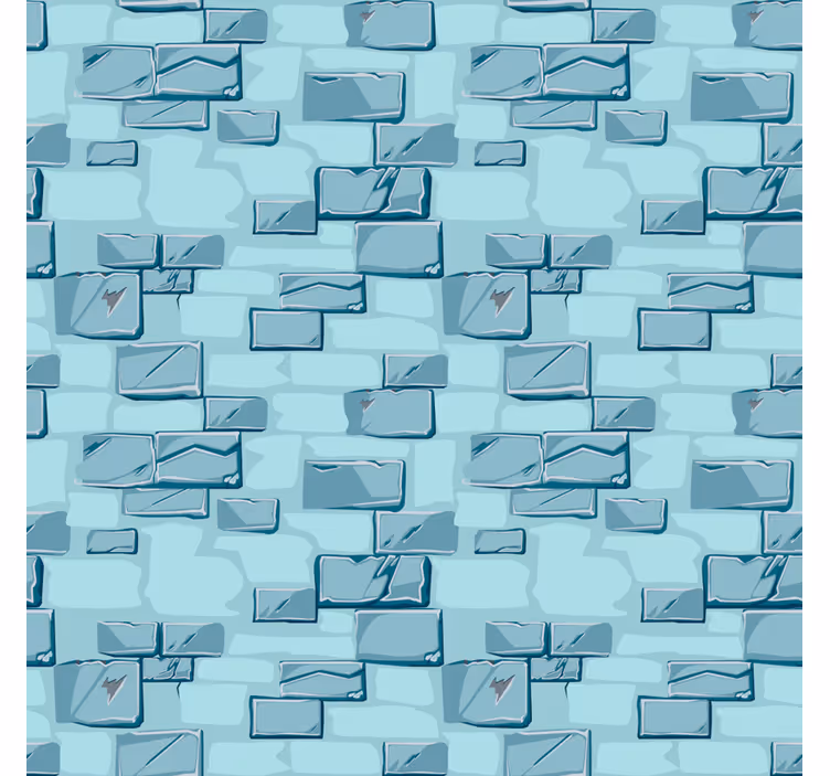 Papier peint chambre adulte briques en pierre bleue - TenStickers