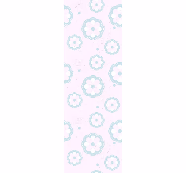 Papier peint chambre motif rose shabby chic - TenStickers