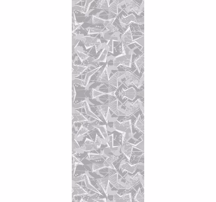 Papier peint chambre graphiques fins gris des années 80 - TenStickers