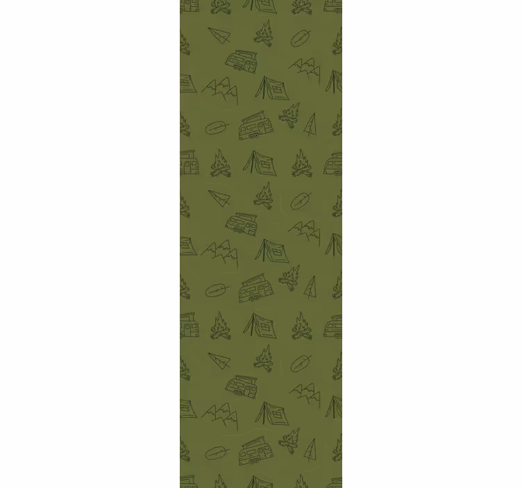 Papier peint chambre paysages de montagne verts - TenStickers
