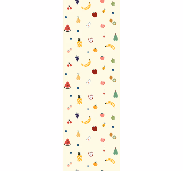 Papier peint chambre motif petits fruits colorés - TenStickers