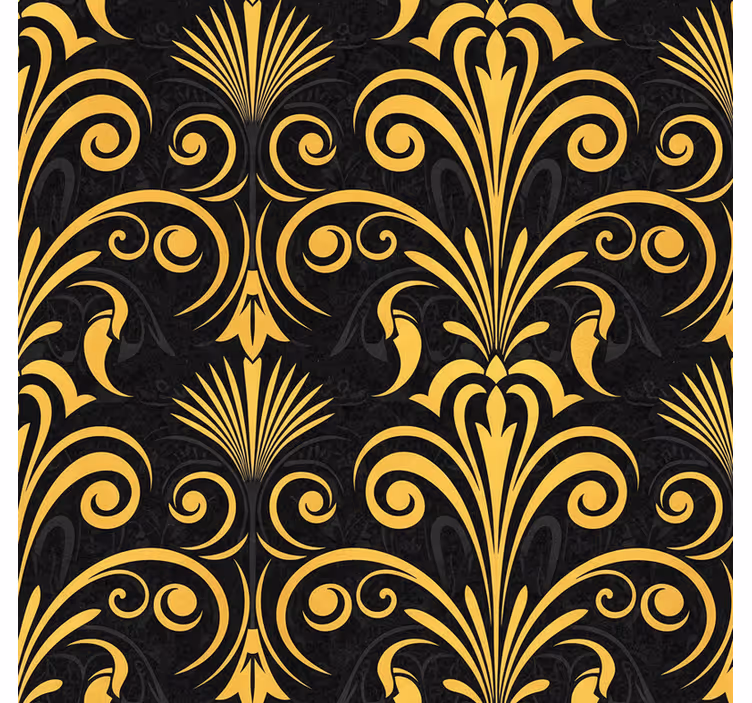 Papier peint chambre adulte noir et or luxueux - TenStickers