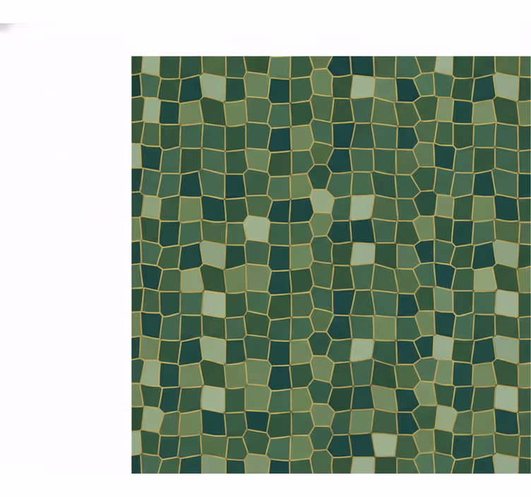 Papier peint vert motif crocodile petit - TenStickers