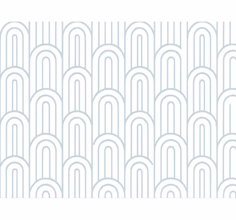 Papier peint géométrique arche bleue légère et aérée - TenStickers