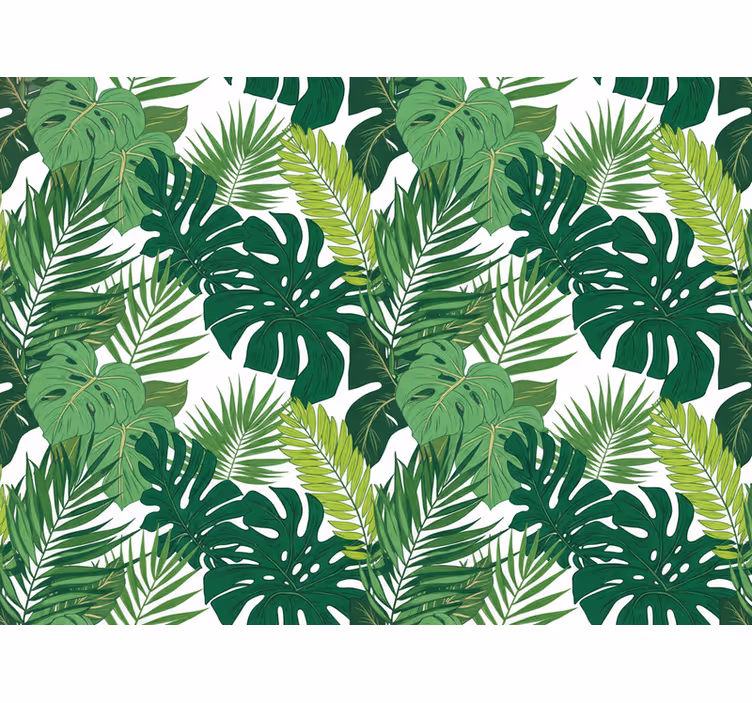 Papier peint feuilles jungle - TenStickers