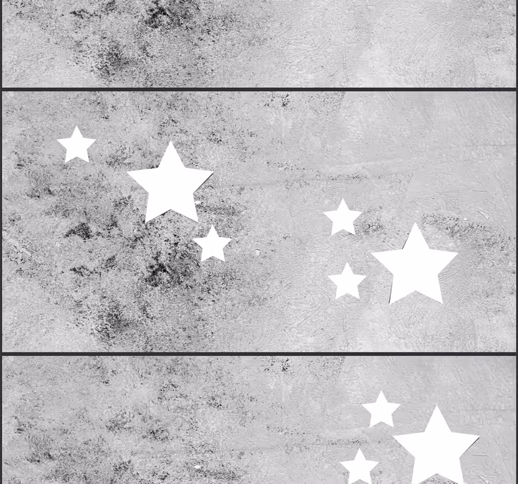 Papier peint étoiles blanches - TenStickers