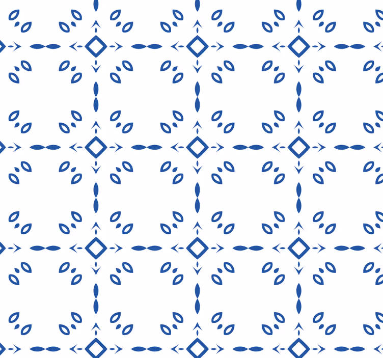 Papier peint salle de bain bleu et blanc minimaliste - TenStickers