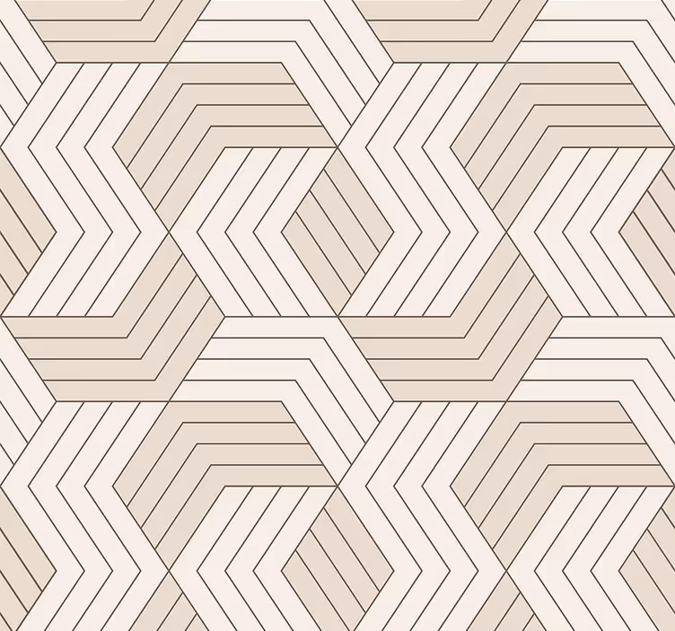 Papier peint géometrique parquet géométrique - TenStickers