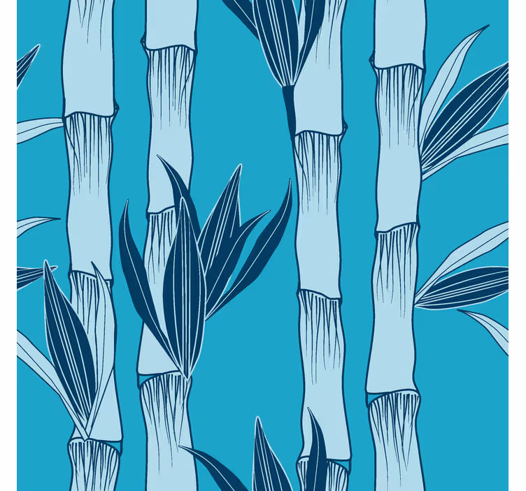 Papier peint feuilles tiges botaniques - TenStickers